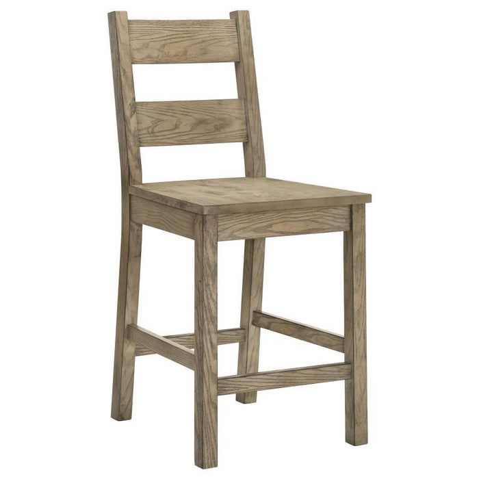 Cardova - Counter Height Dining Chair (Set of 2) - Vineyard Oak – Chair Sets by Coaster Fine Furniture at Furniture Wholesale Plus , Nashville furniture store