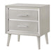 Ramon 2-drawer Nightstand Metallic Sterling - Premium Nightstand from Coaster Z2 Standard - Just $180! Shop now at Furniture Wholesale Plus  We are the best furniture store in Nashville, Hendersonville, Goodlettsville, Madison, Antioch, Mount Juliet, Lebanon, Gallatin, Springfield, Murfreesboro, Franklin, Brentwood