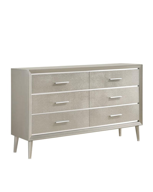 Ramon 6-drawer Dresser Metallic Sterling - Premium Dresser from Coaster Z2 Standard - Just $488! Shop now at Furniture Wholesale Plus  We are the best furniture store in Nashville, Hendersonville, Goodlettsville, Madison, Antioch, Mount Juliet, Lebanon, Gallatin, Springfield, Murfreesboro, Franklin, Brentwood