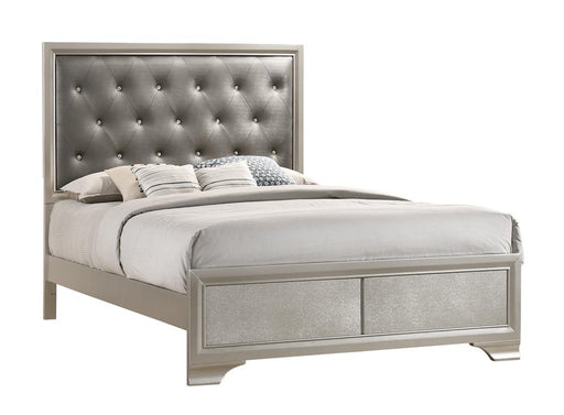 Salford Eastern King Panel Bed Metallic Sterling and Charcoal Grey - Premium Bed from Coaster Z2 Standard - Just $558! Shop now at Furniture Wholesale Plus  We are the best furniture store in Nashville, Hendersonville, Goodlettsville, Madison, Antioch, Mount Juliet, Lebanon, Gallatin, Springfield, Murfreesboro, Franklin, Brentwood