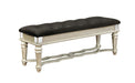 Heidi Upholstered Bench Metallic Platinum - Premium Bench from Coaster Z2 Standard - Just $338! Shop now at Furniture Wholesale Plus  We are the best furniture store in Nashville, Hendersonville, Goodlettsville, Madison, Antioch, Mount Juliet, Lebanon, Gallatin, Springfield, Murfreesboro, Franklin, Brentwood