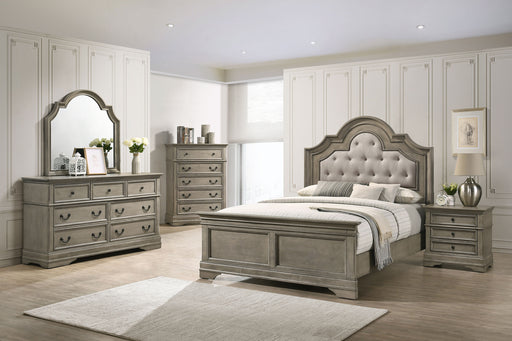 Manchester Bedroom Set with Upholstered Arched Headboard Wheat - Premium Bedroom Set from Coaster Z2 Standard - Just $1598! Shop now at Furniture Wholesale Plus  We are the best furniture store in Nashville, Hendersonville, Goodlettsville, Madison, Antioch, Mount Juliet, Lebanon, Gallatin, Springfield, Murfreesboro, Franklin, Brentwood