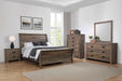 Frederick 5-piece Eastern King Panel Bedroom Set Weathered Oak - Premium Bedroom Set from Coaster Z2 Standard - Just $1858! Shop now at Furniture Wholesale Plus  We are the best furniture store in Nashville, Hendersonville, Goodlettsville, Madison, Antioch, Mount Juliet, Lebanon, Gallatin, Springfield, Murfreesboro, Franklin, Brentwood