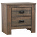 Frederick 2-drawer Nightstand Weathered Oak - Premium Nightstand from Coaster Z2 Standard - Just $192! Shop now at Furniture Wholesale Plus  We are the best furniture store in Nashville, Hendersonville, Goodlettsville, Madison, Antioch, Mount Juliet, Lebanon, Gallatin, Springfield, Murfreesboro, Franklin, Brentwood