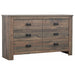 Frederick 6-drawer Dresser Weathered Oak - Premium Dresser from Coaster Z2 Standard - Just $540! Shop now at Furniture Wholesale Plus  We are the best furniture store in Nashville, Hendersonville, Goodlettsville, Madison, Antioch, Mount Juliet, Lebanon, Gallatin, Springfield, Murfreesboro, Franklin, Brentwood