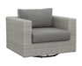 Blakley - Outdoor Swilvel Chair (Set of 2) With Half Round Wicker - Gray - Premium Chair Sets from Steve Silver Furniture - Just $3079! Shop now at Furniture Wholesale Plus  We are the best furniture store in Nashville, Hendersonville, Goodlettsville, Madison, Antioch, Mount Juliet, Lebanon, Gallatin, Springfield, Murfreesboro, Franklin, Brentwood