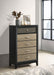 Valencia 5-drawer Chest Light Brown and Black - Premium Chest from Coaster Z2 Standard - Just $368! Shop now at Furniture Wholesale Plus  We are the best furniture store in Nashville, Hendersonville, Goodlettsville, Madison, Antioch, Mount Juliet, Lebanon, Gallatin, Springfield, Murfreesboro, Franklin, Brentwood