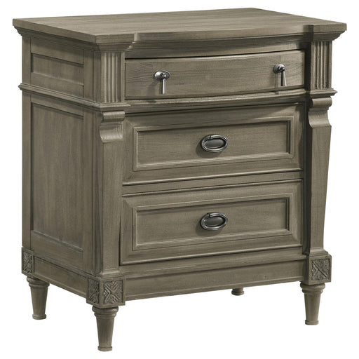 Alderwood 3-drawer Nightstand French Grey - Premium Nightstand from Coaster Z2 Standard - Just $416! Shop now at Furniture Wholesale Plus  We are the best furniture store in Nashville, Hendersonville, Goodlettsville, Madison, Antioch, Mount Juliet, Lebanon, Gallatin, Springfield, Murfreesboro, Franklin, Brentwood