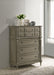 Alderwood 5-drawer Chest French Grey - Premium Chest from Coaster Z2 Standard - Just $980! Shop now at Furniture Wholesale Plus  We are the best furniture store in Nashville, Hendersonville, Goodlettsville, Madison, Antioch, Mount Juliet, Lebanon, Gallatin, Springfield, Murfreesboro, Franklin, Brentwood