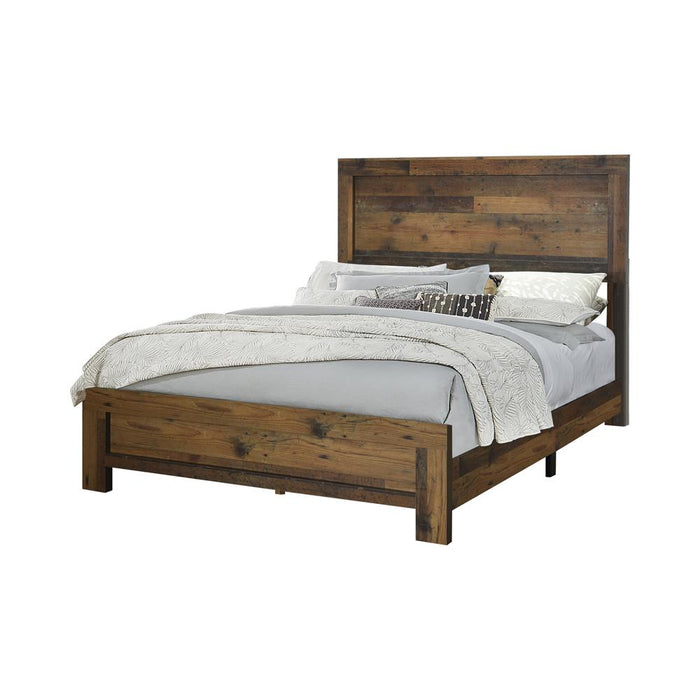 Sidney Eastern King Panel Bed Rustic Pine - Premium Bed from Coaster Z2 Standard - Just $238! Shop now at Furniture Wholesale Plus  We are the best furniture store in Nashville, Hendersonville, Goodlettsville, Madison, Antioch, Mount Juliet, Lebanon, Gallatin, Springfield, Murfreesboro, Franklin, Brentwood