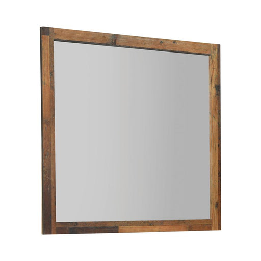 Sidney Square Dresser Mirror Rustic Pine - Premium Mirror from Coaster Z2 Standard - Just $88! Shop now at Furniture Wholesale Plus  We are the best furniture store in Nashville, Hendersonville, Goodlettsville, Madison, Antioch, Mount Juliet, Lebanon, Gallatin, Springfield, Murfreesboro, Franklin, Brentwood