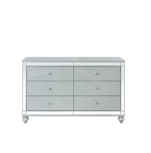 Gunnison 6-drawer Dresser Silver Metallic - Premium Dresser from Coaster Z2 Standard - Just $660! Shop now at Furniture Wholesale Plus  We are the best furniture store in Nashville, Hendersonville, Goodlettsville, Madison, Antioch, Mount Juliet, Lebanon, Gallatin, Springfield, Murfreesboro, Franklin, Brentwood