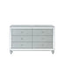 Gunnison 6-drawer Dresser Silver Metallic - Premium Dresser from Coaster Z2 Standard - Just $660! Shop now at Furniture Wholesale Plus  We are the best furniture store in Nashville, Hendersonville, Goodlettsville, Madison, Antioch, Mount Juliet, Lebanon, Gallatin, Springfield, Murfreesboro, Franklin, Brentwood