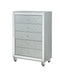 Gunnison 5-drawer Chest Silver Metallic - Premium Chest from Coaster Z2 Standard - Just $560! Shop now at Furniture Wholesale Plus  We are the best furniture store in Nashville, Hendersonville, Goodlettsville, Madison, Antioch, Mount Juliet, Lebanon, Gallatin, Springfield, Murfreesboro, Franklin, Brentwood