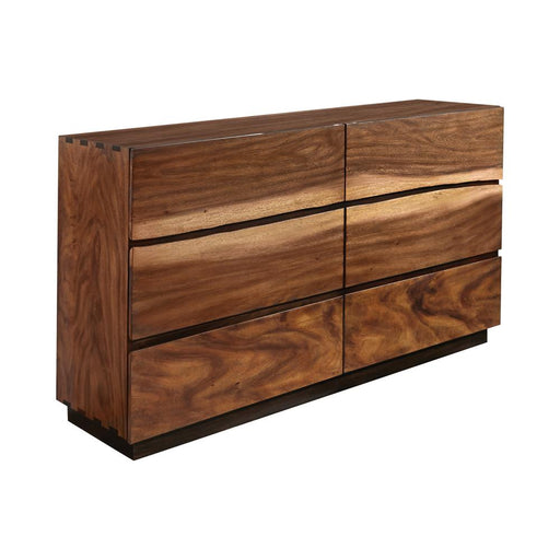 Winslow 6-drawer Dresser Smokey Walnut and Coffee Bean - Premium Dresser from Coaster Z2 Standard - Just $1032! Shop now at Furniture Wholesale Plus  We are the best furniture store in Nashville, Hendersonville, Goodlettsville, Madison, Antioch, Mount Juliet, Lebanon, Gallatin, Springfield, Murfreesboro, Franklin, Brentwood