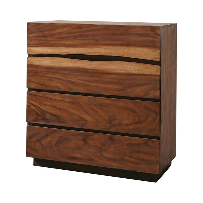 Winslow 4-drawer Chest Smokey Walnut and Coffee Bean - Premium Chest from Coaster Z2 Standard - Just $780! Shop now at Furniture Wholesale Plus  We are the best furniture store in Nashville, Hendersonville, Goodlettsville, Madison, Antioch, Mount Juliet, Lebanon, Gallatin, Springfield, Murfreesboro, Franklin, Brentwood