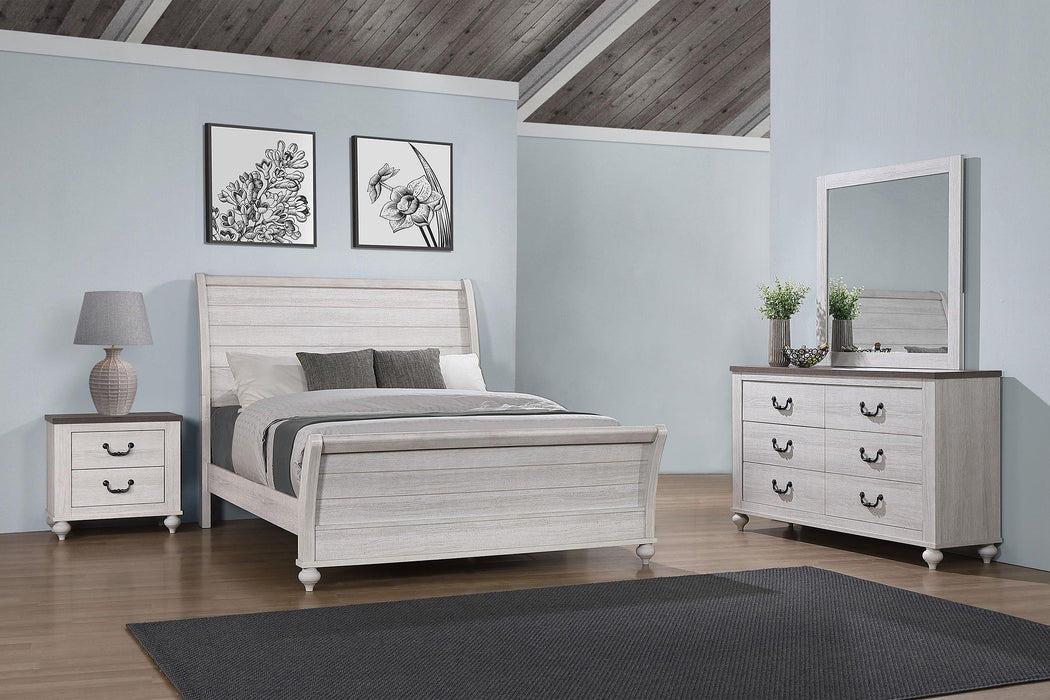 Stillwood 4-piece Eastern King Panel Bedroom Set Vintage Linen - Premium Bedroom Set from Coaster Z2 Standard - Just $1438! Shop now at Furniture Wholesale Plus  We are the best furniture store in Nashville, Hendersonville, Goodlettsville, Madison, Antioch, Mount Juliet, Lebanon, Gallatin, Springfield, Murfreesboro, Franklin, Brentwood