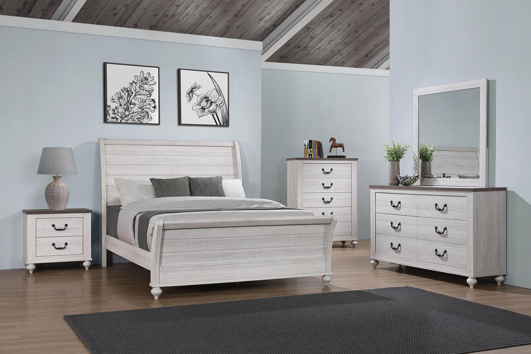 Stillwood 5-piece Eastern King Panel Bedroom Set Vintage Linen - Premium Bedroom Set from Coaster Z2 Standard - Just $1878! Shop now at Furniture Wholesale Plus  We are the best furniture store in Nashville, Hendersonville, Goodlettsville, Madison, Antioch, Mount Juliet, Lebanon, Gallatin, Springfield, Murfreesboro, Franklin, Brentwood