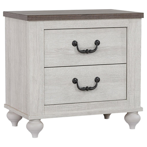 Stillwood 2-drawer Nightstand Vintage Linen - Premium Nightstand from Coaster Z2 Standard - Just $192! Shop now at Furniture Wholesale Plus  We are the best furniture store in Nashville, Hendersonville, Goodlettsville, Madison, Antioch, Mount Juliet, Lebanon, Gallatin, Springfield, Murfreesboro, Franklin, Brentwood