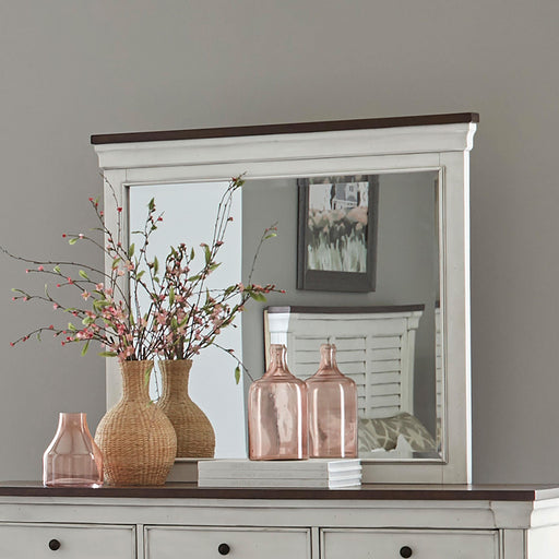 Hillcrest Rectangular Dresser Mirror Dark Rum and White - Premium Mirror from Coaster Z2 Standard - Just $208! Shop now at Furniture Wholesale Plus  We are the best furniture store in Nashville, Hendersonville, Goodlettsville, Madison, Antioch, Mount Juliet, Lebanon, Gallatin, Springfield, Murfreesboro, Franklin, Brentwood