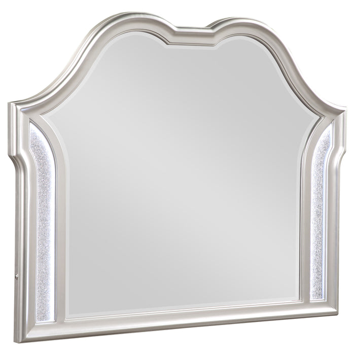 Evangeline Camel Top Dresser Mirror Silver Oak - Premium Mirror from Coaster Z2 Standard - Just $396! Shop now at Furniture Wholesale Plus  We are the best furniture store in Nashville, Hendersonville, Goodlettsville, Madison, Antioch, Mount Juliet, Lebanon, Gallatin, Springfield, Murfreesboro, Franklin, Brentwood