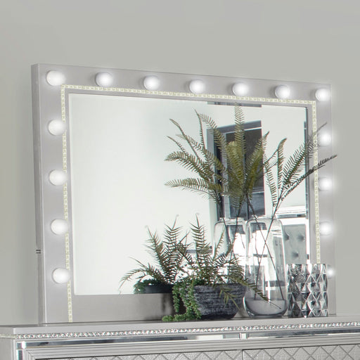 Eleanor Metallic Rectangular Dresser Mirror with Light - Premium Mirror from Coaster Z2 Standard - Just $360! Shop now at Furniture Wholesale Plus  We are the best furniture store in Nashville, Hendersonville, Goodlettsville, Madison, Antioch, Mount Juliet, Lebanon, Gallatin, Springfield, Murfreesboro, Franklin, Brentwood