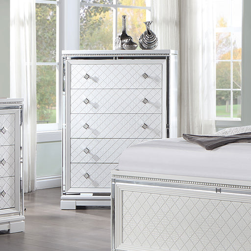 Eleanor Rectangular 5-drawer Chest White - Premium Chest from Coaster Z2 Standard - Just $572! Shop now at Furniture Wholesale Plus  We are the best furniture store in Nashville, Hendersonville, Goodlettsville, Madison, Antioch, Mount Juliet, Lebanon, Gallatin, Springfield, Murfreesboro, Franklin, Brentwood