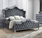 Antonella Upholstered Tufted Eastern King Bed Grey - Premium Bed from Coaster Z2 Standard - Just $990! Shop now at Furniture Wholesale Plus  We are the best furniture store in Nashville, Hendersonville, Goodlettsville, Madison, Antioch, Mount Juliet, Lebanon, Gallatin, Springfield, Murfreesboro, Franklin, Brentwood