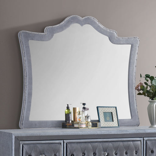 Antonella Dresser Mirror with Nailhead Trim Camel - Premium Mirror from Coaster Z2 Standard - Just $200! Shop now at Furniture Wholesale Plus  We are the best furniture store in Nashville, Hendersonville, Goodlettsville, Madison, Antioch, Mount Juliet, Lebanon, Gallatin, Springfield, Murfreesboro, Franklin, Brentwood