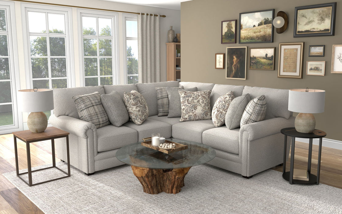 Livingston - Sectional With Comfort Coil Seating And Accent Pillows Included – Stationary Sectionals by Jackson at Furniture Wholesale Plus , Nashville furniture store