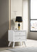 Janelle 2-drawer Nightstand White - Premium Nightstand from Coaster Z2 Standard - Just $180! Shop now at Furniture Wholesale Plus  We are the best furniture store in Nashville, Hendersonville, Goodlettsville, Madison, Antioch, Mount Juliet, Lebanon, Gallatin, Springfield, Murfreesboro, Franklin, Brentwood