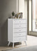 Janelle 5-drawer Chest White - Premium Chest from Coaster Z2 Standard - Just $400! Shop now at Furniture Wholesale Plus  We are the best furniture store in Nashville, Hendersonville, Goodlettsville, Madison, Antioch, Mount Juliet, Lebanon, Gallatin, Springfield, Murfreesboro, Franklin, Brentwood