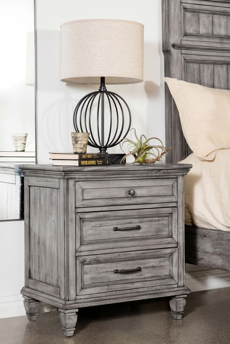 Avenue 3-drawer Rectangular Nightstand with Dual USB Ports Grey - Premium Nightstand from Coaster Z2 Standard - Just $380! Shop now at Furniture Wholesale Plus  We are the best furniture store in Nashville, Hendersonville, Goodlettsville, Madison, Antioch, Mount Juliet, Lebanon, Gallatin, Springfield, Murfreesboro, Franklin, Brentwood