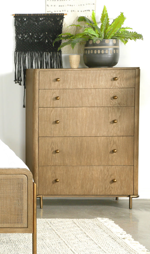 Arini 5-drawer Chest Sand Wash - Premium Chest from Coaster Z2 Standard - Just $880! Shop now at Furniture Wholesale Plus  We are the best furniture store in Nashville, Hendersonville, Goodlettsville, Madison, Antioch, Mount Juliet, Lebanon, Gallatin, Springfield, Murfreesboro, Franklin, Brentwood