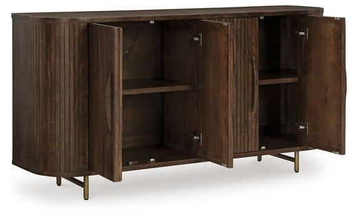 Amickly - Dark Brown - Accent Cabinet - Premium Accent Cabinets from Signature Design by Ashley® - Just $888! Shop now at Furniture Wholesale Plus  We are the best furniture store in Nashville, Hendersonville, Goodlettsville, Madison, Antioch, Mount Juliet, Lebanon, Gallatin, Springfield, Murfreesboro, Franklin, Brentwood