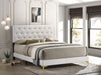 Kendall Tufted Upholstered Panel Bed White - Premium Bed from Coaster Z2 Standard - Just $226! Shop now at Furniture Wholesale Plus  We are the best furniture store in Nashville, Hendersonville, Goodlettsville, Madison, Antioch, Mount Juliet, Lebanon, Gallatin, Springfield, Murfreesboro, Franklin, Brentwood