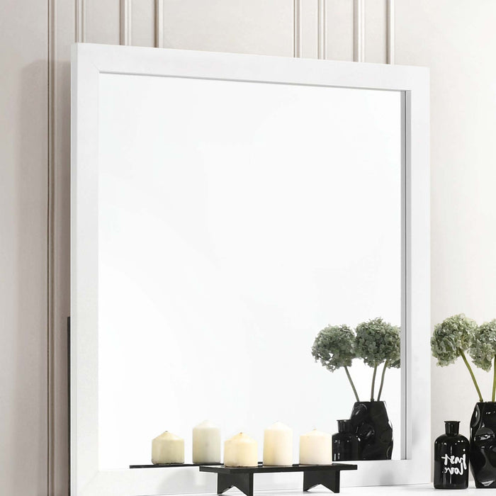 Kendall Square Dresser Mirror White - Premium Mirror from Coaster Z2 Standard - Just $100! Shop now at Furniture Wholesale Plus  We are the best furniture store in Nashville, Hendersonville, Goodlettsville, Madison, Antioch, Mount Juliet, Lebanon, Gallatin, Springfield, Murfreesboro, Franklin, Brentwood