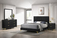 Kendall Tufted Panel Bedroom Set Black and Gold - Premium Bedroom Set from Coaster Z2 Standard - Just $918! Shop now at Furniture Wholesale Plus  We are the best furniture store in Nashville, Hendersonville, Goodlettsville, Madison, Antioch, Mount Juliet, Lebanon, Gallatin, Springfield, Murfreesboro, Franklin, Brentwood