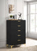 Kendall 5-drawer Chest Black and Gold - Premium Chest from Coaster Z2 Standard - Just $360! Shop now at Furniture Wholesale Plus  We are the best furniture store in Nashville, Hendersonville, Goodlettsville, Madison, Antioch, Mount Juliet, Lebanon, Gallatin, Springfield, Murfreesboro, Franklin, Brentwood