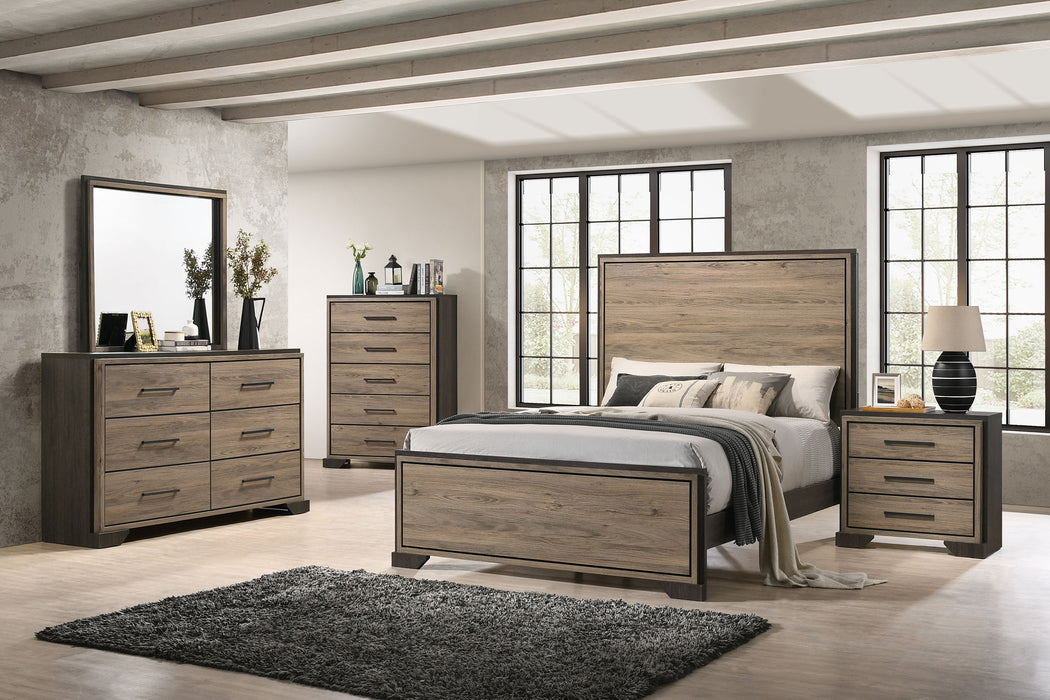 Baker Bedroom Set Brown and Light Taupe - Premium Bedroom Set from Coaster Z2 Standard - Just $1338! Shop now at Furniture Wholesale Plus  We are the best furniture store in Nashville, Hendersonville, Goodlettsville, Madison, Antioch, Mount Juliet, Lebanon, Gallatin, Springfield, Murfreesboro, Franklin, Brentwood