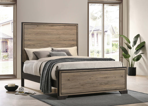 Baker Panel Bed Brown and Light Taupe - Premium Bed from Coaster Z2 Standard - Just $358! Shop now at Furniture Wholesale Plus  We are the best furniture store in Nashville, Hendersonville, Goodlettsville, Madison, Antioch, Mount Juliet, Lebanon, Gallatin, Springfield, Murfreesboro, Franklin, Brentwood