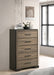 Baker 5-drawer Chest Brown and Light Taupe - Premium Chest from Coaster Z2 Standard - Just $520! Shop now at Furniture Wholesale Plus  We are the best furniture store in Nashville, Hendersonville, Goodlettsville, Madison, Antioch, Mount Juliet, Lebanon, Gallatin, Springfield, Murfreesboro, Franklin, Brentwood