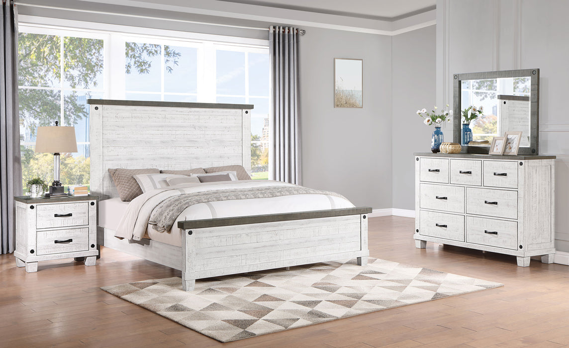 Lilith Bedroom Set Distressed Grey and White - Premium Bedroom Set from Coaster Z2 Standard - Just $2198! Shop now at Furniture Wholesale Plus  We are the best furniture store in Nashville, Hendersonville, Goodlettsville, Madison, Antioch, Mount Juliet, Lebanon, Gallatin, Springfield, Murfreesboro, Franklin, Brentwood