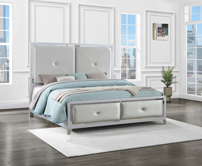 Larue Upholstered Tufted Panel Bed Silver - Premium Bed from Coaster Z2 Standard - Just $598! Shop now at Furniture Wholesale Plus  We are the best furniture store in Nashville, Hendersonville, Goodlettsville, Madison, Antioch, Mount Juliet, Lebanon, Gallatin, Springfield, Murfreesboro, Franklin, Brentwood