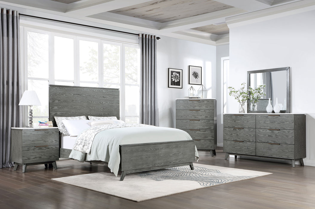 Nathan Bedroom Set White Marble and Grey - Premium Bedroom Set from Coaster Z2 Standard - Just $2258! Shop now at Furniture Wholesale Plus  We are the best furniture store in Nashville, Hendersonville, Goodlettsville, Madison, Antioch, Mount Juliet, Lebanon, Gallatin, Springfield, Murfreesboro, Franklin, Brentwood