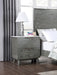 Nathan 2-drawer Nightstand with USB Port White Marble and Grey - Premium Nightstand from Coaster Z2 Standard - Just $412! Shop now at Furniture Wholesale Plus  We are the best furniture store in Nashville, Hendersonville, Goodlettsville, Madison, Antioch, Mount Juliet, Lebanon, Gallatin, Springfield, Murfreesboro, Franklin, Brentwood