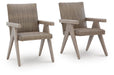Cliff Trails - Arm Chair (Set of 2) - Beige – Chair Sets by Signature Design by Ashley® at Furniture Wholesale Plus , Nashville furniture store