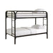 Morgan Twin Over Twin Bunk Bed Black - Premium Bunk Bed from Coaster Z2 Standard - Just $378! Shop now at Furniture Wholesale Plus  We are the best furniture store in Nashville, Hendersonville, Goodlettsville, Madison, Antioch, Mount Juliet, Lebanon, Gallatin, Springfield, Murfreesboro, Franklin, Brentwood