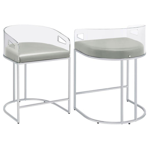 Thermosolis - Clear Acrylic Chair (Set of 2) - Premium Stool Sets from CoasterElevations - Just $589! Shop now at Furniture Wholesale Plus  We are the best furniture store in Nashville, Hendersonville, Goodlettsville, Madison, Antioch, Mount Juliet, Lebanon, Gallatin, Springfield, Murfreesboro, Franklin, Brentwood