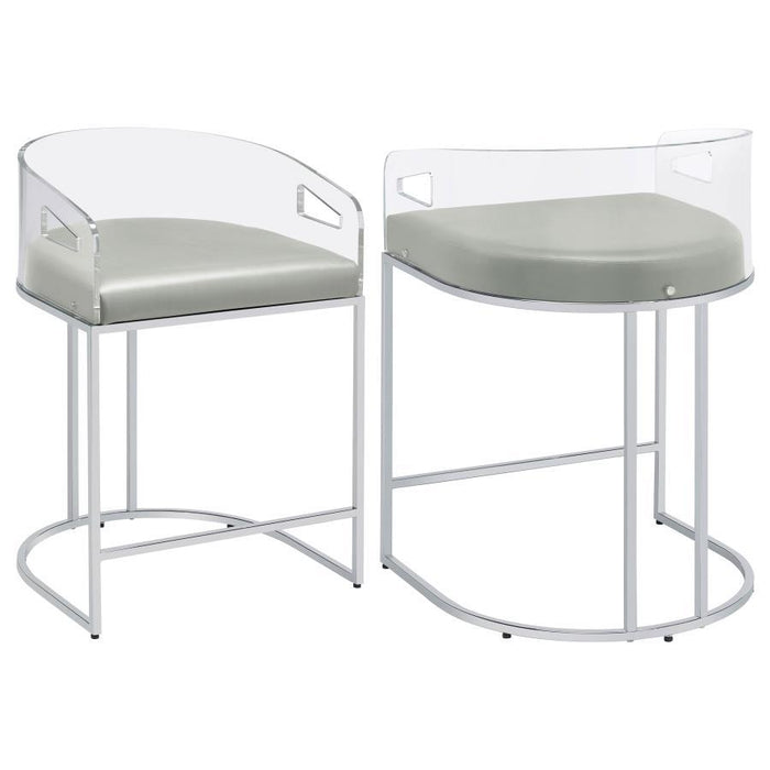 Thermosolis - Clear Acrylic Chair (Set of 2) - Premium Stool Sets from CoasterElevations - Just $589! Shop now at Furniture Wholesale Plus  We are the best furniture store in Nashville, Hendersonville, Goodlettsville, Madison, Antioch, Mount Juliet, Lebanon, Gallatin, Springfield, Murfreesboro, Franklin, Brentwood